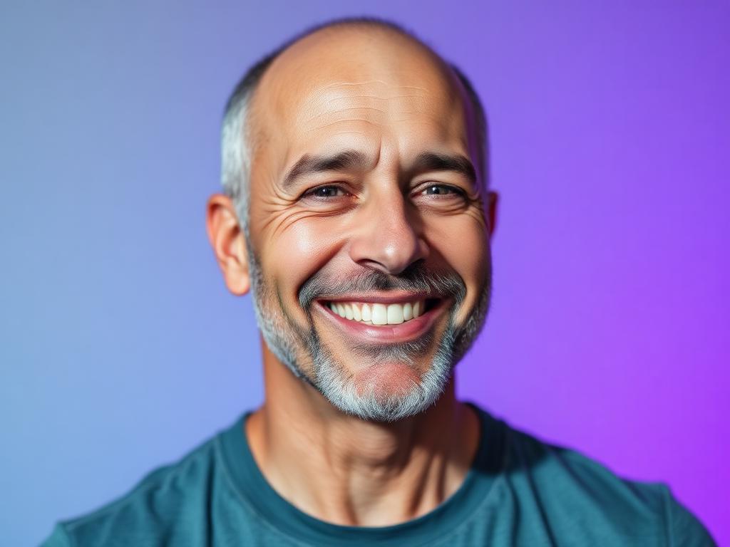 Confident man enjoying renewed vitality